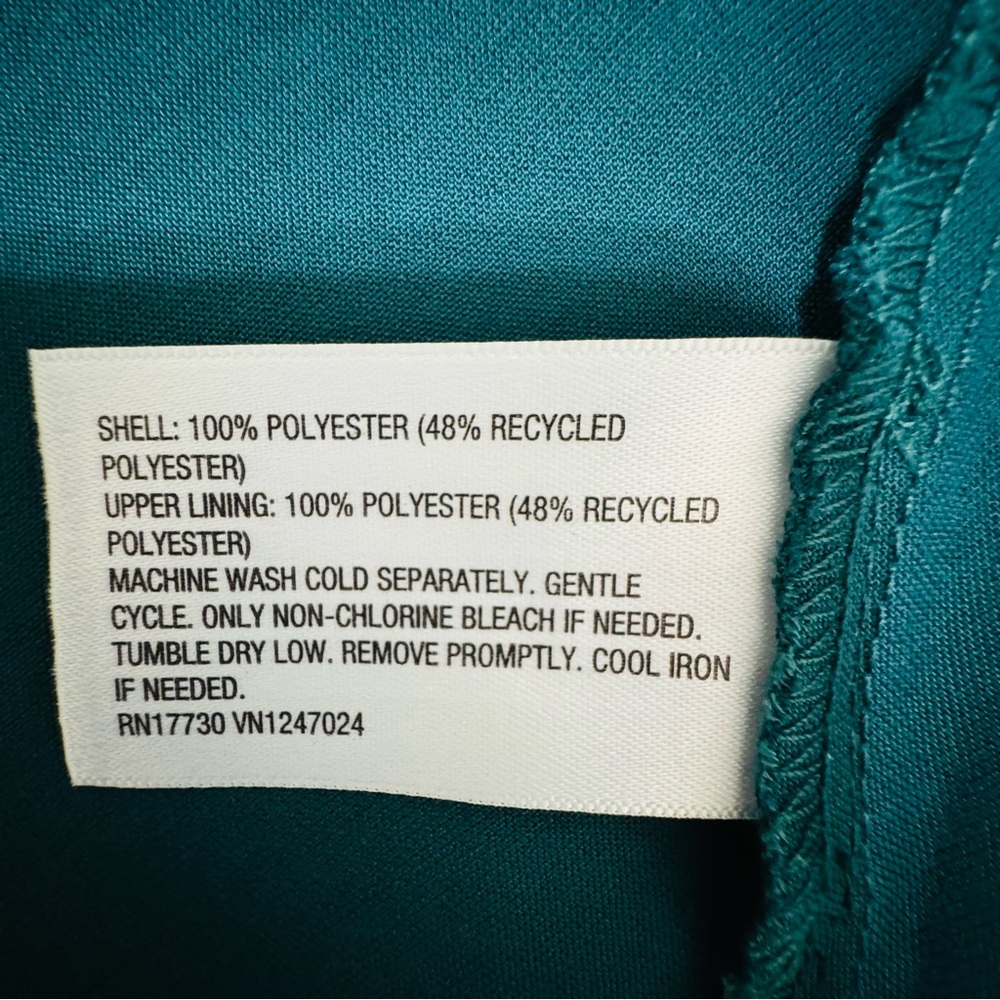 A New Day Emerald Satin Slip Dress XL Bustier Seams Slit Midi - Picture 11 of 15